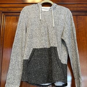 On the Byas Men's Black and Grey Speckled Hoodie Size M